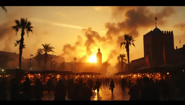Filming in Casablanca